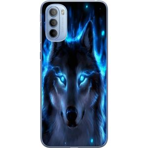 Motorola Moto G31 Gennemsigtigt Telefoncover Blå Varg