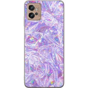 Motorola Moto G32 Transparent Mobilskal Glitter