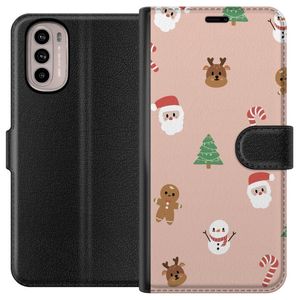 Motorola Moto G41 Svart Plånboksfodral Klassisk Julfest