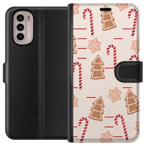 Motorola Moto G41 Svart Plånboksfodral Julens Godisglädje