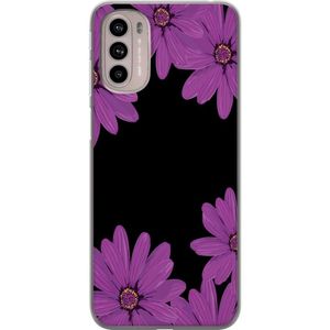 Motorola Moto G41 Gennemsigtigt Telefoncover Blomster