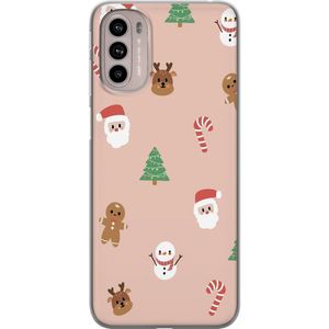 Motorola Moto G41 Transparent Mobilskal Klassisk Julfest