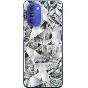 Motorola Moto G51 5G Transparent Mobilskal Kristaller