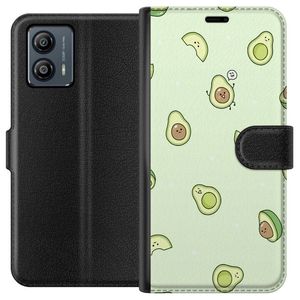 Motorola Moto G53 Svart Plånboksfodral Avokado