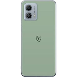 Motorola Moto G53 Transparent Mobilskal Hjärta