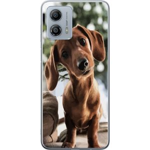 Motorola Moto G53 Transparent Mobilskal Ung Hund