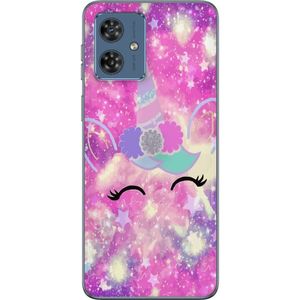 Motorola Moto G54 Läpinäkyvä Puhelinkotelo Glad Enhörning