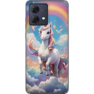 Motorola Moto G84 Gjennomsiktig Telefondeksel Stolt Enhörnig