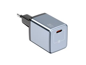 NEXTBATT 35W hurtiglader USB-C/USB-A - Svart/Grå
