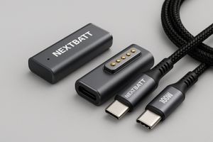 Magnetisk USB-C ladeadapter for Macbook Magsafe 2 med 100W kabel