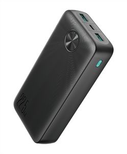 Tehokas Varavirtalähde 20000mAh 22.5W LED - Musta