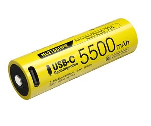 Nitecore NL2155HPR Li-ion 5500mAh 3.6V genopladeligt 21700 batteri med USB-C