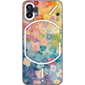 Nothing Phone (1) Gennemsigtigt Telefoncover Miniatyrblommor