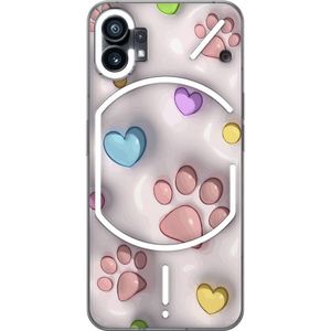 Nothing Phone (1) Gennemsigtigt Telefoncover Fluffiga Tassar