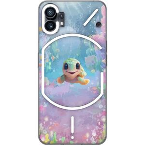 Nothing Phone (1) Gennemsigtigt Telefoncover Glad Sköldpadda