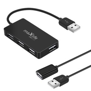 Maxlife Home Office USB-hub – 4x USB-A + 1,5 m forlængerkabel