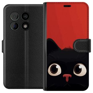 OnePlus 10 Pro Sort Lommebokdeksel Busig Katt