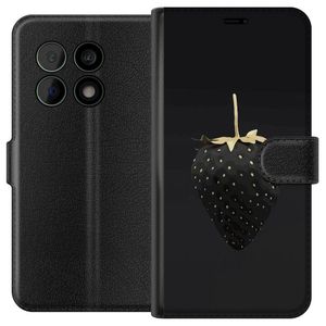 OnePlus 10 Pro Sort Tegnebogsetui Exklusiv Jordgubbe