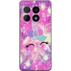 OnePlus 10 Pro Transparent Mobilskal Glad Enhörning