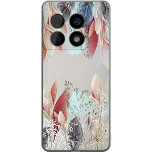 OnePlus 10 Pro Transparent Mobilskal Blommor