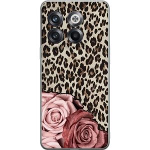 OnePlus 10T Transparent Mobilskal Leopardrosor