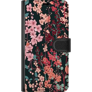 OnePlus 13R Sort Lommebokdeksel Blommor