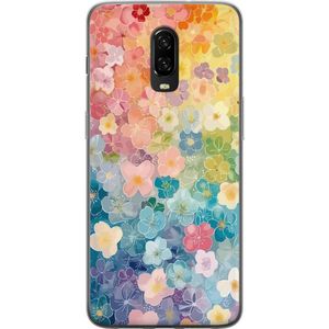 OnePlus 6T Transparent Mobilskal Miniatyrblommor