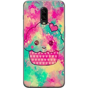 OnePlus 6T Gennemsigtigt Telefoncover Cupcake