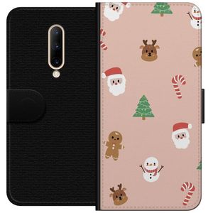 OnePlus 7 Pro Svart Plånboksfodral Klassisk Julfest