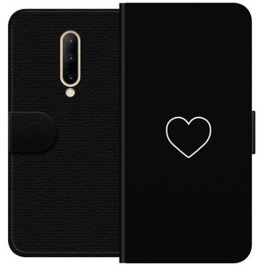 OnePlus 7 Pro Musta Lompakkokotelo Hjärta