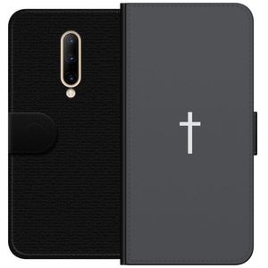 OnePlus 7 Pro Svart Plånboksfodral Kors