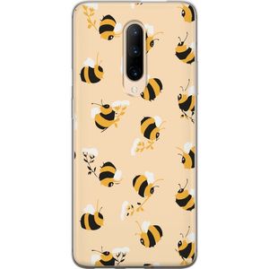 OnePlus 7 Pro Transparent Mobilskal Humlor