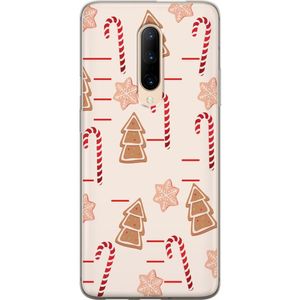 OnePlus 7 Pro Transparent Mobilskal Julens Godisglädje