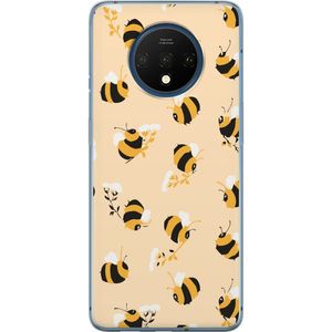 OnePlus 7T Transparent Mobilskal Humlor