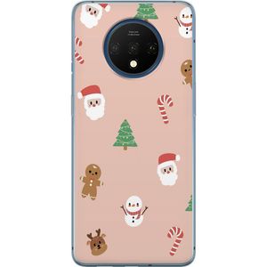 OnePlus 7T Transparent Mobilskal Klassisk Julfest