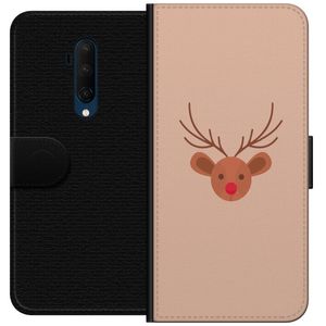 OnePlus 7T Pro Svart Plånboksfodral Ren Julkänsla