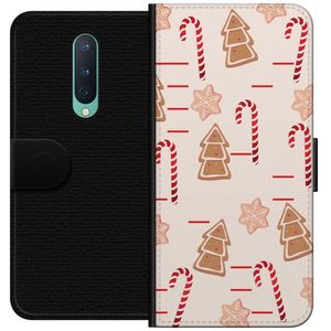 OnePlus 8 Svart Plånboksfodral Julens Godisglädje