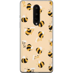 OnePlus 8 Transparent Mobilskal Humlor