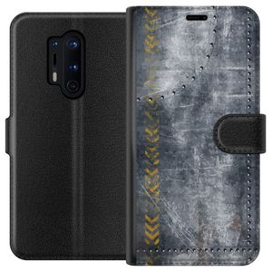 OnePlus 8 Pro Svart Plånboksfodral Metall