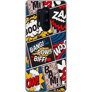 OnePlus 8 Pro Transparent Mobilskal Tecknat Boom!