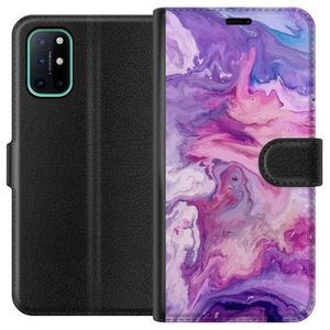 OnePlus 8T Sort Lommebokdeksel Marmor