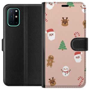 OnePlus 8T Svart Plånboksfodral Klassisk Julfest