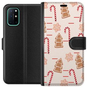 OnePlus 8T Svart Plånboksfodral Julens Godisglädje