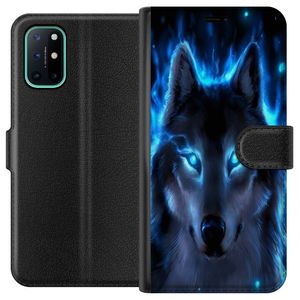 OnePlus 8T Sort Lommebokdeksel Blå Varg