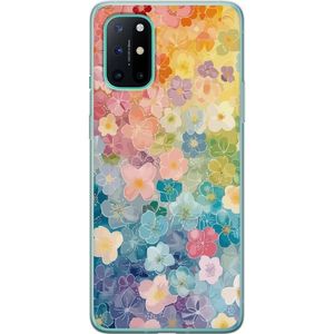 OnePlus 8T Gjennomsiktig Telefondeksel Miniatyrblommor