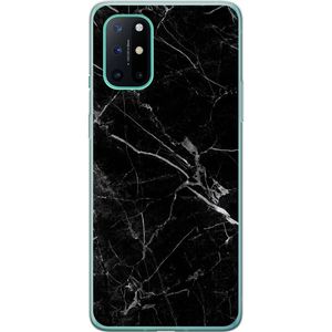 OnePlus 8T Transparent Mobilskal Svart marmor