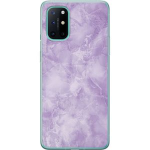 OnePlus 8T Transparent Mobilskal Lila marmor