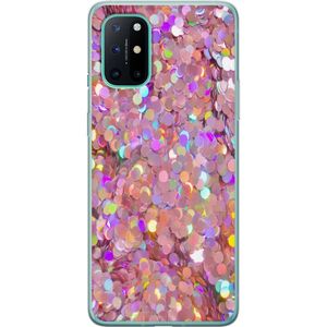 OnePlus 8T Gjennomsiktig Telefondeksel Glitter