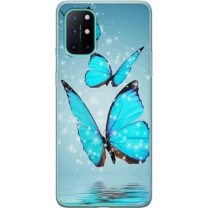 OnePlus 8T Transparent Mobilskal Magiska Fjärilar