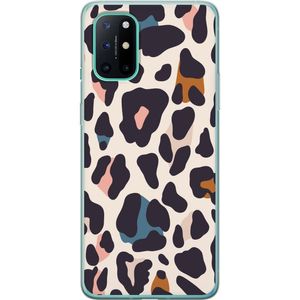 OnePlus 8T Transparent Mobilskal Leopardmönster